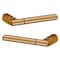 Baldwin L021 Lever Satin Brass with Brown Door Levers Satin Brass with Brown L021.060.MR - alternate 3